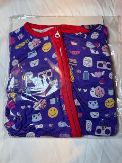 “Purple Party” 12-18 Bamboo Zippy