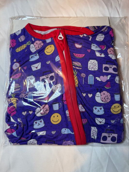 “Purple Party” 12-18 Bamboo Zippy