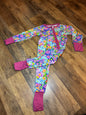 Bright Floral 12-18 Bamboo Zippy