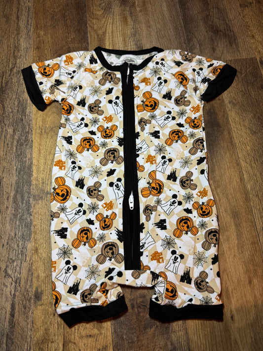 Pumpkin Mickey Mouse Inspired Shorty 12-18